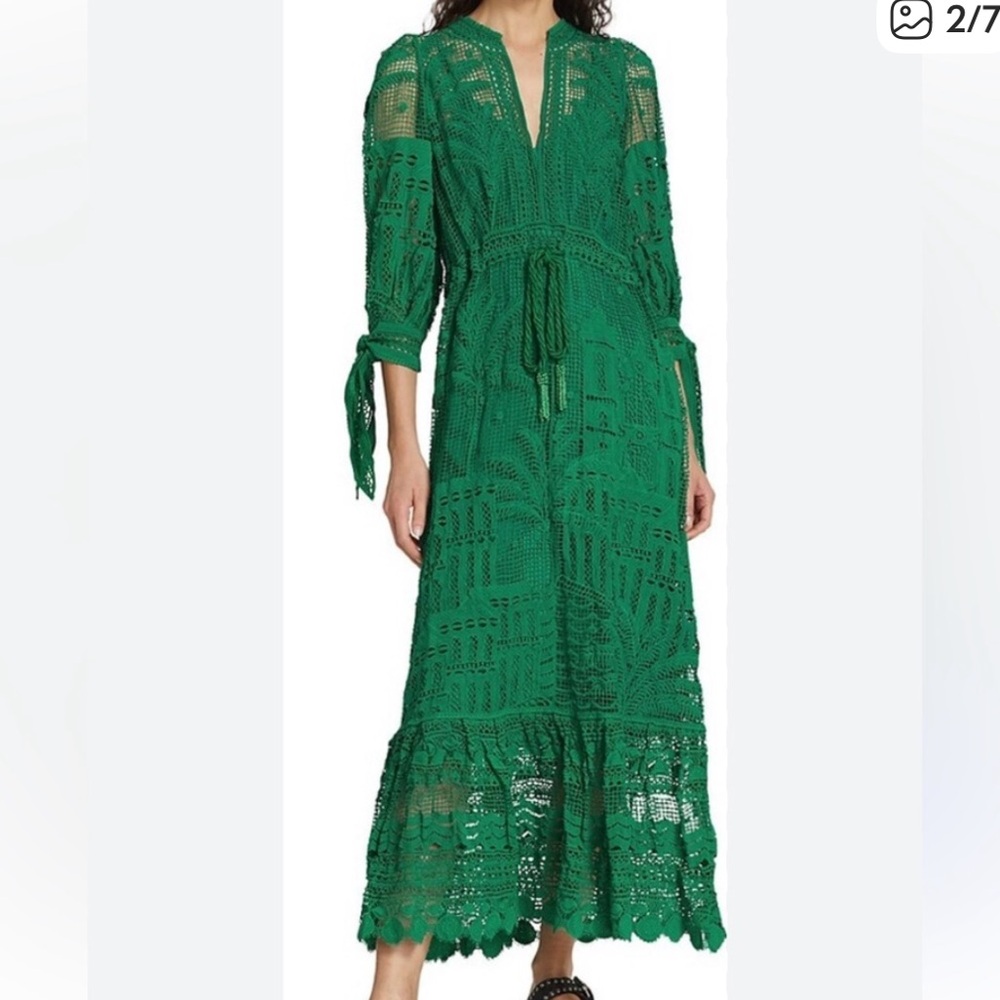 FARM Rio Women's Morada Boa Guipure Lace Midi Dress - Picture 3 of 3